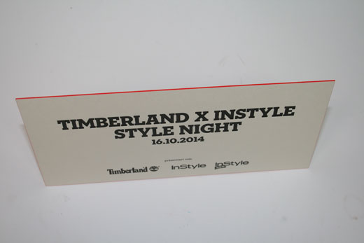 Letterpresskarte mit Farbschnitt timberland